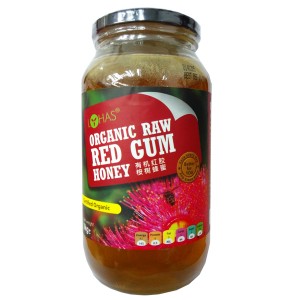 Organic Raw red Gum Honey